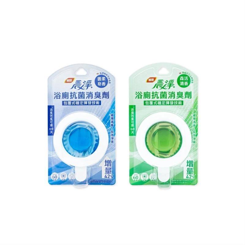 晨淨 浴廁抗菌消臭劑-雲柔皂香／森活清香