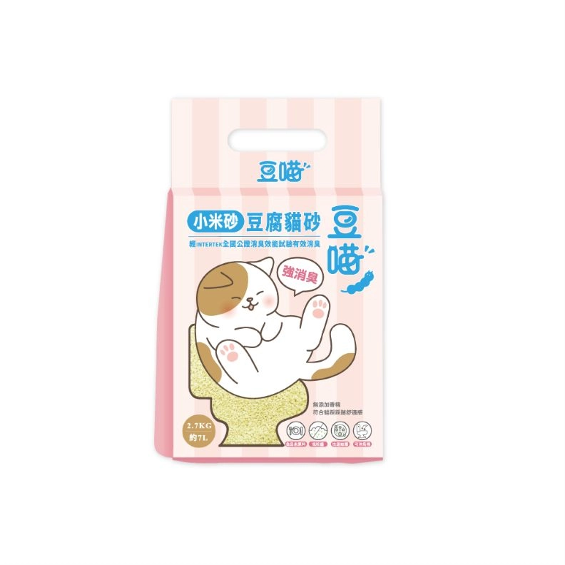 豆喵 小米砂消臭豆腐貓砂